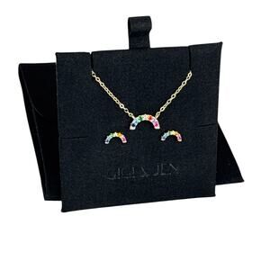 Rainbow Radiance Necklace & Earring Set